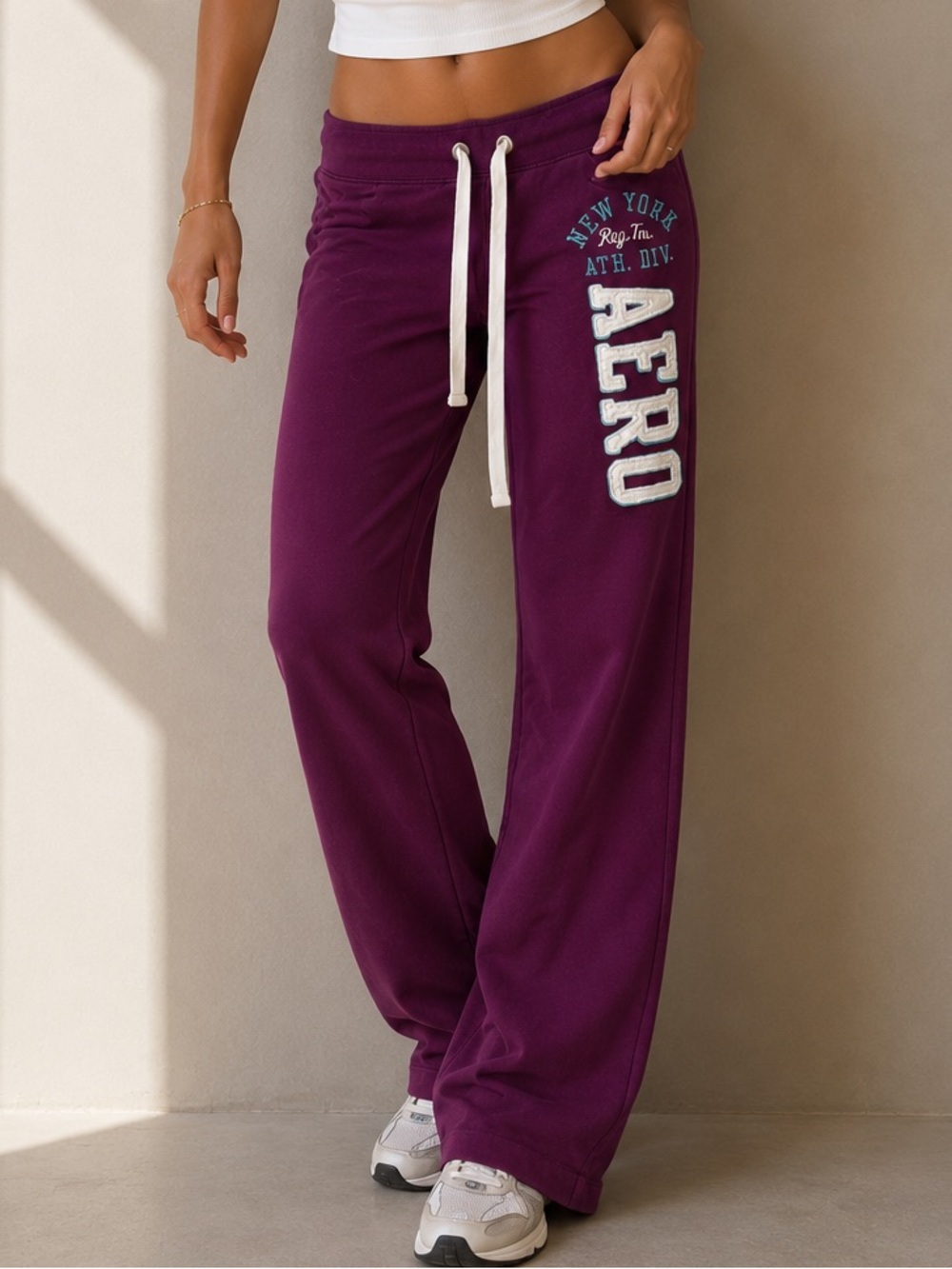 Vintage Purple Low Rise Aeropostale Sweatpants